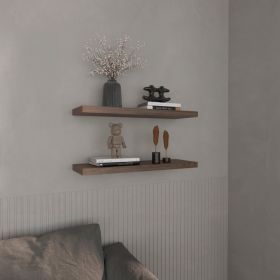 Belville Floating Shelves, 2 Shelves, 1.50" H (Color: Dark Walnut)