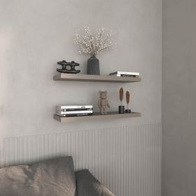 Belville Floating Shelves, 2 Shelves, 1.50" H (Color: Taupe)
